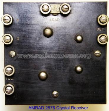 2575 Crystal Receiver; Amrad Corporation; (ID = 940340) Galène