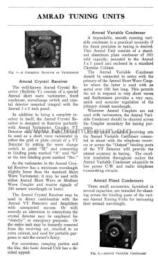 Amrad Receiving Units February 1, 1921 Bulletin V; Amrad Corporation; (ID = 1850757) Paper