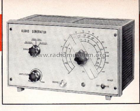 Audio Generator - Generatore di Bassa Frequenza. UK437; Amtron, High-Kit, (ID = 1130553) Equipment
