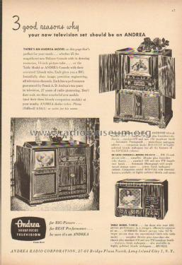 T-VK12 ; Andrea Radio Corp.; (ID = 1816113) TV Radio