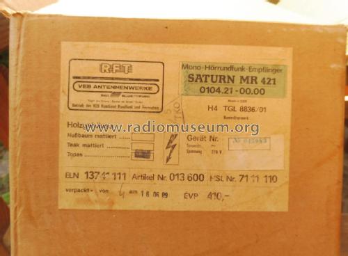 Saturn MR421; Antennenwerke Bad (ID = 2565117) Radio