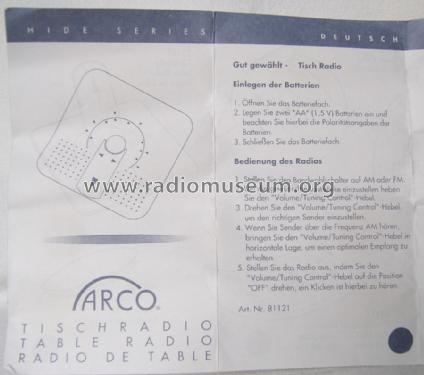 Tischradio - in Form einer Sonnenuhr 81121; Arco, EU where (ID = 1657377) Radio