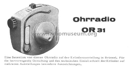 Ohrradio OR31; ARLT Radio (ID = 459369) Bausatz