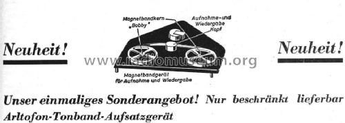 Tonbandaufsatzgerät Arltofon ; ARLT Radio (ID = 279219) Kit