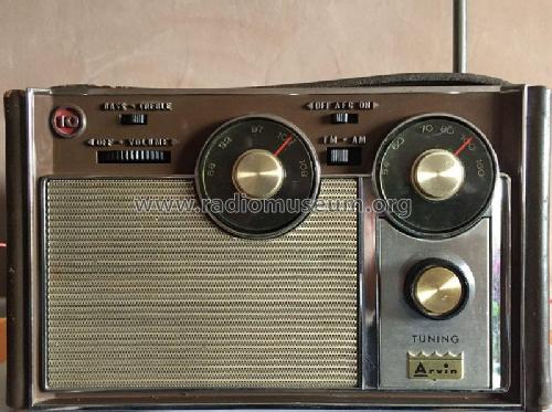10 Transistor AM/FM Portable 64R78; Arvin, brand of (ID = 2102048) Radio