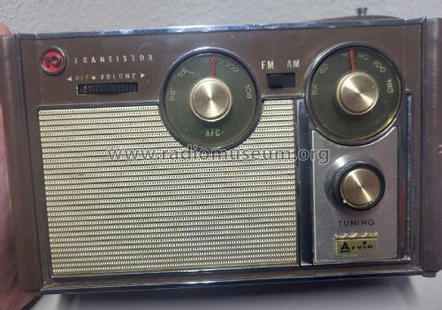 10 Transistor AM/FM Portable 64R78; Arvin, brand of (ID = 2860327) Radio