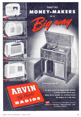 444A Ch= RE-200; Arvin, brand of (ID = 1180272) Radio