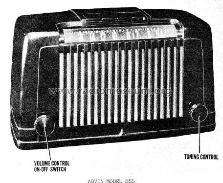 555 Ch= RE-202; Arvin, brand of (ID = 618776) Radio