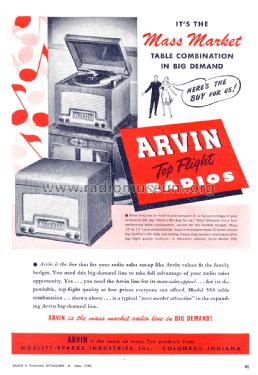 558 Ch=RE-204 RE204; Arvin, brand of (ID = 1118466) Radio