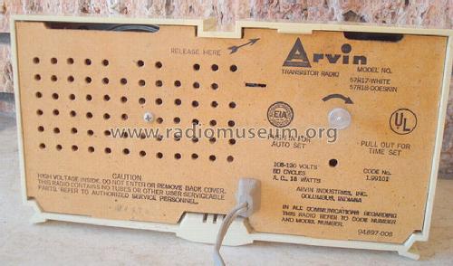 57R17 Ch= 1.99101; Arvin, brand of (ID = 1392535) Radio