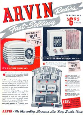 722A Ch= RE80; Arvin, brand of (ID = 1035679) Radio