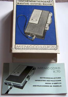 Memocord K70; Assmann, W., GmbH; (ID = 942016) R-Player