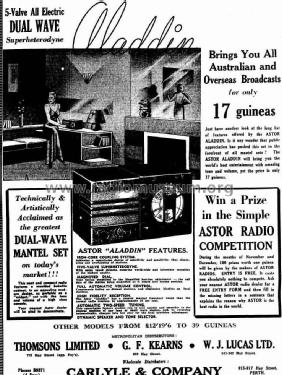Aladdin GA; Astor brand, Radio (ID = 1974253) Radio