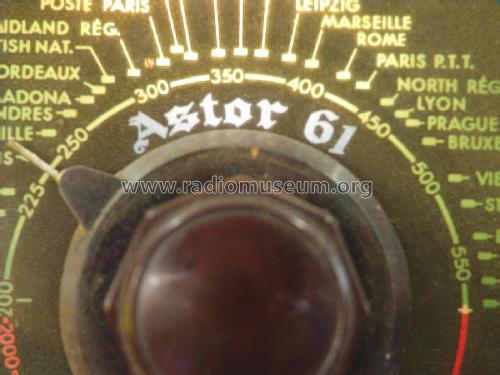 Astor 6 lampes 61; Astor marque (ID = 2781480) Radio