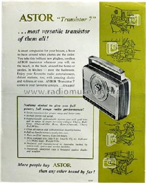 Transistor 7 GPN-A; Astor brand, Radio (ID = 1234094) Radio