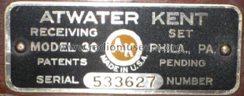 7950 Model 30; Atwater Kent Mfg. Co (ID = 654591) Radio