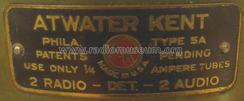 4333 Model 5; Atwater Kent Mfg. Co (ID = 2380628) Radio