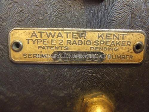 E2 9790; Atwater Kent Mfg. Co (ID = 1818199) Speaker-P