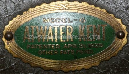 G ; Atwater Kent Mfg. Co (ID = 888589) Speaker-P