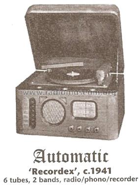 Recordex Radio / Phonograph / Recorder ; Automatic Radio Mfg. (ID = 1747192) Radio