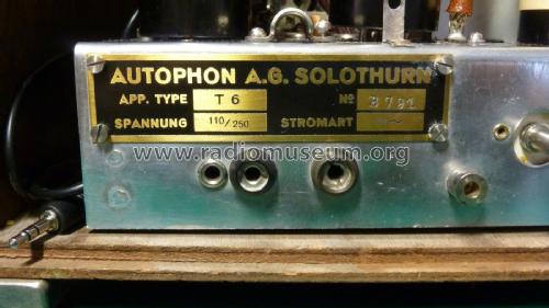 NF-Telefonrundspruch T6; Autophon AG inkl. (ID = 2103817) Drahtfunk