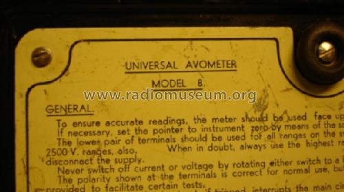 Universal AvoMeter 8 Mk.ii ; AVO Ltd.; London (ID = 143469) Equipment