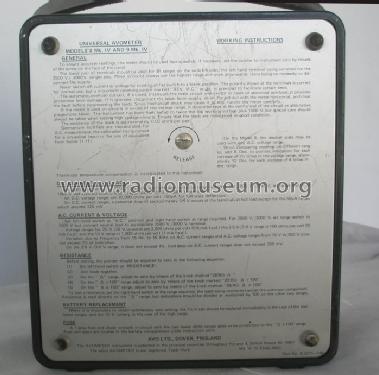 Universal AvoMeter 8 Mk.iv ; AVO Ltd.; London (ID = 413534) Ausrüstung