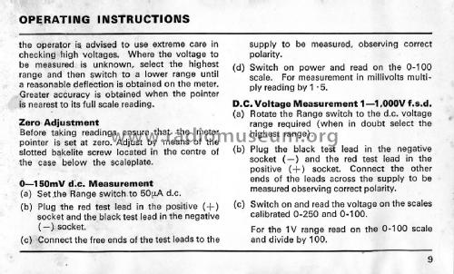 AvoMeter 72; AVO Ltd.; London (ID = 2120945) Equipment