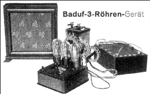 3-Röhrenempfänger 3 ROE B; Baduf, Badische (ID = 1332397) Radio