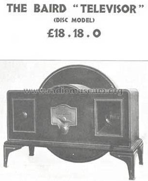 Televisor with Nipkow Disc ; Baird brand - John (ID = 681993) Television