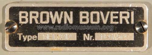 Kurzwellenstation TL SE-212 / BBC SET 2/10; BBC - Brown Boveri; (ID = 1730636) Mil TRX