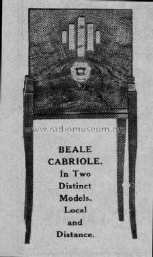 Cabriole ; Beale & Co. Ltd, (ID = 1835931) Radio