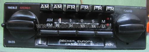 Europa Cassette Vollstereo 599; Becker, Max Egon, (ID = 1508860) Car Radio