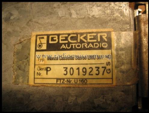 Monza Cassette Stereo 561; Becker, Max Egon, (ID = 970684) Car Radio