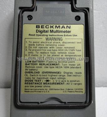 Digital Multimeter 3020; Beckman Instruments, (ID = 1010440) Equipment