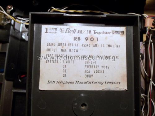 ITT Bell Sportsman AM/FM 9 Transistor Radio RB 901; Bell Telephone Mfg. (ID = 1807617) Radio