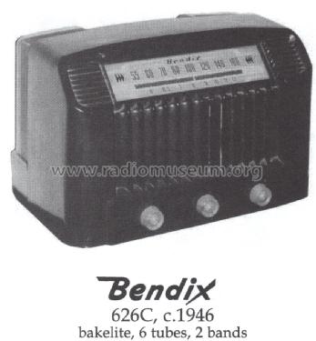 626-C ; Bendix Radio (ID = 1396645) Radio