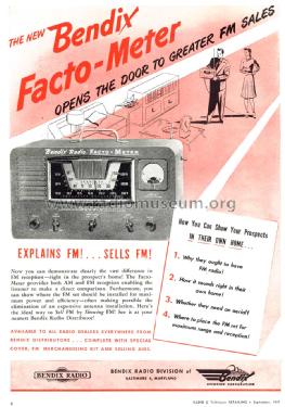 847S 'Facto Meter' ; Bendix Radio (ID = 1243131) Equipment