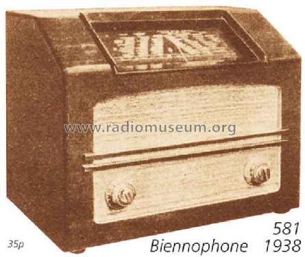 581; Biennophone; Marke (ID = 1425) Radio