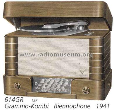 Grammo-Kombi 614GR; Biennophone; Marke (ID = 1433) Radio
