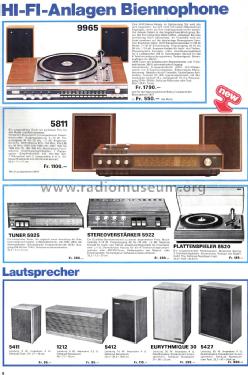 Lautsprecher-Box 5427; Biennophone; Marke (ID = 1499928) Speaker-P