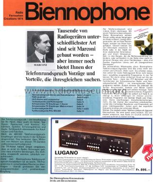 Lugano 61-OI; Biennophone; Marke (ID = 1487017) Radio