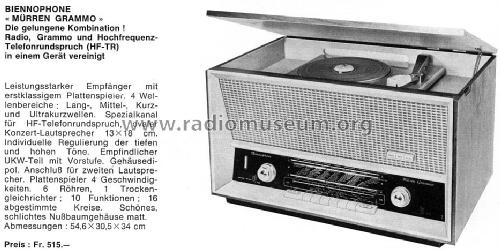 Mürren Grammo ; Biennophone; Marke (ID = 1485536) Radio
