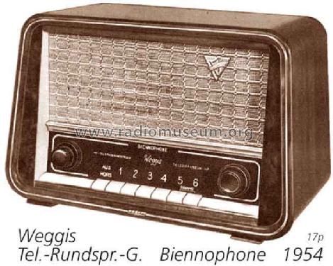 Weggis 5860; Biennophone; Marke (ID = 1448) Radio