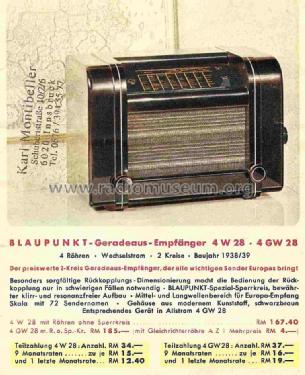 4W28; Blaupunkt Ideal, (ID = 707587) Radio