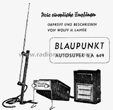 5A649; Blaupunkt Ideal, (ID = 263763) Car Radio