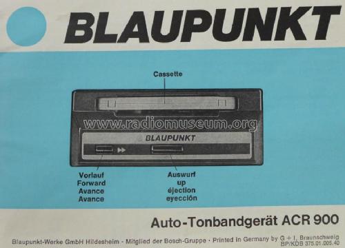 ACR900 7.633.900; Blaupunkt Ideal, (ID = 1743424) R-Player