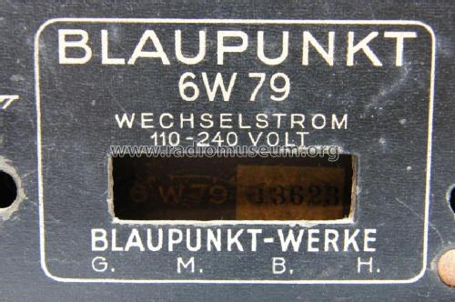Blaupunkt 6W79; Blaupunkt Ideal, (ID = 1001945) Radio
