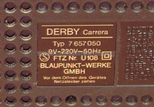 Derby Carrera 7.657.050; Blaupunkt Ideal, (ID = 654424) Radio