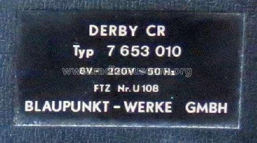 Derby CR 7.653.010; Blaupunkt Ideal, (ID = 1987467) Radio